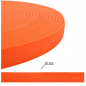 Bullyzei Leine PVC 20mm x 1,8m mit Schlaufe, O-Ring Orange