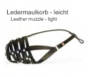 17103-L Maulkorb, Leder geflochten, leicht (statt 19,99)