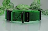 Halsband Nylon Neon-Grün 40mm,  Bullyzei