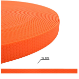 Bullyzei Leine PVC 10mm x 15m mit Schlaufe, Orange