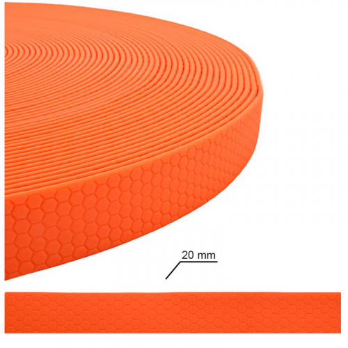 Bullyzei Leine PVC 20mm x 4m mit Schlaufe, Orange